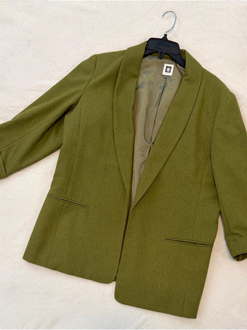 Anne Klein Olive Green Women's Blazer Jacket